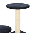 Načíst obrázek do prohlížeče galerie, Škrabadlo pro kočky se sisalovými sloupky 60 cm tmavě modrá