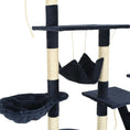 Načíst obrázek do prohlížeče galerie, Škrabadlo pro kočky se sisalovými sloupky 230-250 cm modré