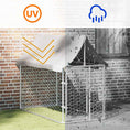 Načíst obrázek do prohlížeče galerie, Venkovní psí kotec se střechou 200 x 100 x 150 cm