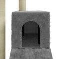 Načíst obrázek do prohlížeče galerie, Škrabadlo pro kočky se sisalovými sloupky světle šedé 92 cm