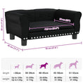 Načíst obrázek do prohlížeče galerie, Pelíšek pro psy černý 70 x 45 x 30 cm umělá kůže