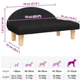 Načíst obrázek do prohlížeče galerie, Pelíšek pro psy černý 70 x 52 x 30 cm textil