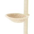 Načíst obrázek do prohlížeče galerie, Škrabadlo pro kočky se sisalovými sloupky krémové 95 cm