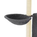 Načíst obrázek do prohlížeče galerie, Škrabadlo pro kočky se sisalovými sloupky tmavě šedé 96,5 cm