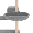 Načíst obrázek do prohlížeče galerie, Škrabadlo pro kočky se sisalovými sloupky světle šedé 82,5 cm