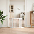 Načíst obrázek do prohlížeče galerie, Zábrana pro psy skládací 3 panely bílá 150 cm topolové dřevo