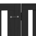 Načíst obrázek do prohlížeče galerie, Zábrana pro psy s dvířky skládací 4 panely černá 320 cm topol