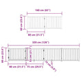 Načíst obrázek do prohlížeče galerie, Zábrana pro psy s dvířky skládací 6 panelů hnědá 480 cm topol