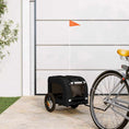 Načíst obrázek do prohlížeče galerie, Vozík za kolo pro psa černý oxfordská tkanina a železo