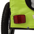 Načíst obrázek do prohlížeče galerie, Vozík za kolo pro psa zelený a černý oxfordská tkanina a železo