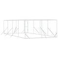Načíst obrázek do prohlížeče galerie, Venkovní psí kotec stříbrný 4 x 8 x 2 m pozinkovaná ocel