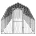 Načíst obrázek do prohlížeče galerie, Výběh pro slepice se střechou 2,5x12x2,25 m pozinkovaná ocel