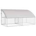 Načíst obrázek do prohlížeče galerie, Psí kennel 2 pcs Stříbrná 4 x 2 x 2 m Pozinkovaná ocel