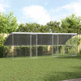 Načíst obrázek do prohlížeče galerie, Psí kennel 3 pcs Stříbrná 6 x 2 x 2 m Pozinkovaná ocel