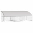 Načíst obrázek do prohlížeče galerie, Psí kennel 3 pcs Stříbrná 6 x 2 x 2 m Pozinkovaná ocel