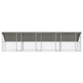 Načíst obrázek do prohlížeče galerie, Psí kennel 4 pcs Stříbrná 8 x 2 x 2 m Pozinkovaná ocel