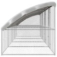 Načíst obrázek do prohlížeče galerie, Psí kennel 4 pcs Stříbrná 8 x 2 x 2 m Pozinkovaná ocel