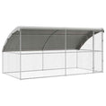 Načíst obrázek do prohlížeče galerie, Psí kennel 2 pcs Stříbrná 4 x 2 x 2 m Pozinkovaná ocel