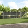 Načíst obrázek do prohlížeče galerie, Psí kennel 4 pcs Stříbrná 8 x 2 x 2 m Pozinkovaná ocel