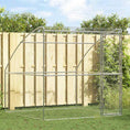 Načíst obrázek do prohlížeče galerie, Psí kennel s úložištěm Stříbrná 2 x 2 x 2 m Pozinkovaná ocel
