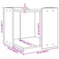 Načíst obrázek do prohlížeče galerie, Enclosure pro kočičí záchod Černý dub 53 x 53 x 51 cm