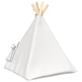 Načíst obrázek do prohlížeče galerie, Pet teepee s polštářem Bílá 40 x 40 x 50 cm Polyester