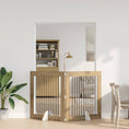 Načíst obrázek do prohlížeče galerie, Skládací psí brána se stojany 2 pcs Dub artisan 200,5 cm