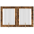 Načíst obrázek do prohlížeče galerie, Skládací psí brána se stojany 2 pcs Kouřový dub 160,5 cm