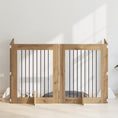 Načíst obrázek do prohlížeče galerie, Skládací psí brána se stojany 4 pcs Dub artisan 321 cm