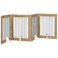 Načíst obrázek do prohlížeče galerie, Skládací psí brána se stojany 4 pcs Dub artisan 321 cm