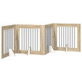 Načíst obrázek do prohlížeče galerie, Skládací psí brána se stojany 4 pcs Dub sonoma 321 cm