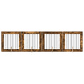 Načíst obrázek do prohlížeče galerie, Skládací psí brána se stojany 4 pcs Kouřový dub 321 cm