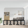 Načíst obrázek do prohlížeče galerie, Skládací psí brána se stojany 6 pcs Černý dub 482 cm