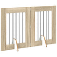 Načíst obrázek do prohlížeče galerie, Skládací psí brána se stojany 2 pcs Dub sonoma 120,5 cm