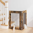 Načíst obrázek do prohlížeče galerie, Skládací psí brána se stojany 2 pcs Kouřový dub 120,5 cm