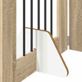 Načíst obrázek do prohlížeče galerie, Skládací psí brána se stojany 4 pcs Dub sonoma 241 cm