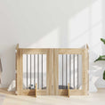 Načíst obrázek do prohlížeče galerie, Skládací psí brána se stojany 4 pcs Dub sonoma 241 cm