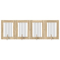 Načíst obrázek do prohlížeče galerie, Skládací psí brána se stojany 4 pcs Dub sonoma 241 cm
