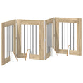 Načíst obrázek do prohlížeče galerie, Skládací psí brána se stojany 4 pcs Dub sonoma 241 cm