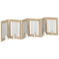 Načíst obrázek do prohlížeče galerie, Skládací psí brána se stojany 6 pcs Dub sonoma 362 cm