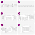 Načíst obrázek do prohlížeče galerie, Skládací psí brána se stojany 6 pcs Černý dub 602 cm