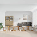 Načíst obrázek do prohlížeče galerie, Skládací psí brána se stojany 6 pcs Staré dřevo 602 cm