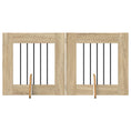 Načíst obrázek do prohlížeče galerie, Skládací psí brána se stojany 2 pcs Dub sonoma 120,5 cm