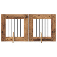 Načíst obrázek do prohlížeče galerie, Skládací psí brána se stojany 2 pcs Staré dřevo 120,5 cm