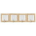 Načíst obrázek do prohlížeče galerie, Skládací psí brána se stojany 4 pcs Dub sonoma 241 cm
