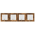 Načíst obrázek do prohlížeče galerie, Skládací psí brána se stojany 4 pcs Kouřový dub 241 cm