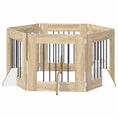Načíst obrázek do prohlížeče galerie, Skládací psí brána se stojany 6 pcs Dub sonoma 362 cm