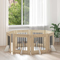 Načíst obrázek do prohlížeče galerie, Skládací psí brána se stojany 8 pcs Dub sonoma 60 cm