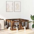 Načíst obrázek do prohlížeče galerie, Skládací psí brána se stojany 8 pcs Kouřový dub 60 cm