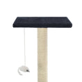 Načíst obrázek do prohlížeče galerie, Škrabadlo pro kočky se sisalovými sloupky 95 cm tmavě modré
